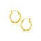 14k Yellow Gold Polished Hoop Earrings (15 mm)